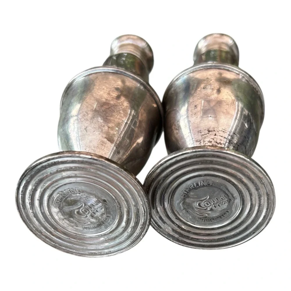 Vintage DUCHIN CREATION Sterling‎ Silver Salt & Pepper Shakers